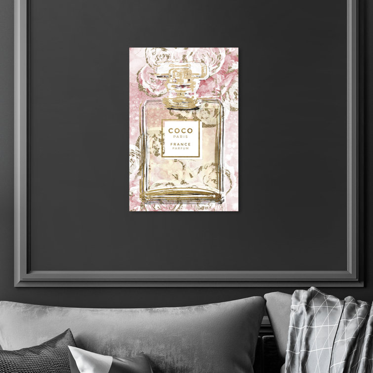 Oliver Gal Floral French Perfume Framed On Canvas Print & Reviews